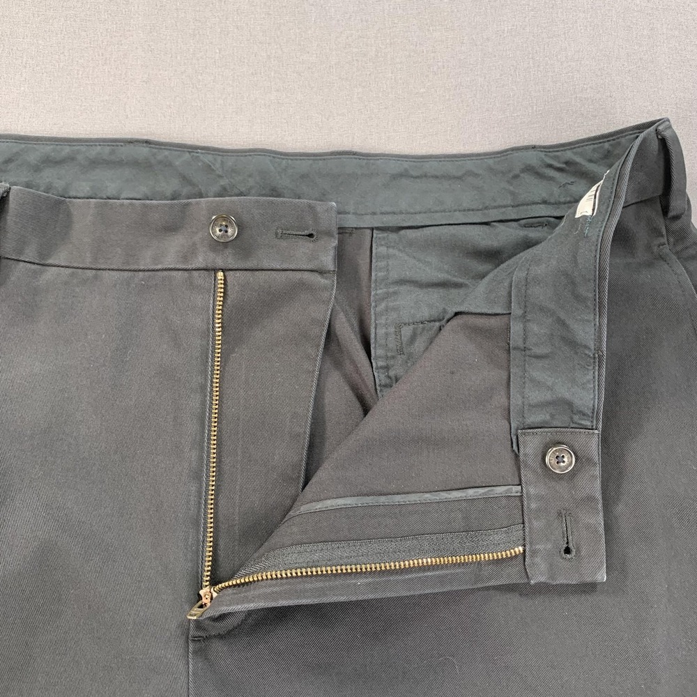 Brooks Brothers Pants Mens 40x30 (38x30) Black Advantage Chino Clark Flat Front - Picture 4 of 16